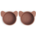 Rosa siliconen snackbakje klein 2-pack