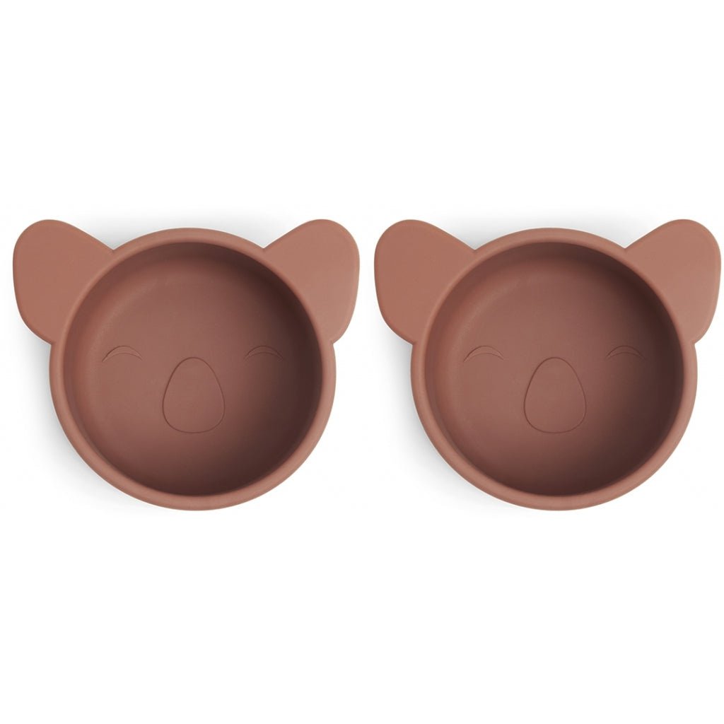Rosa siliconen snackbakje klein 2-pack