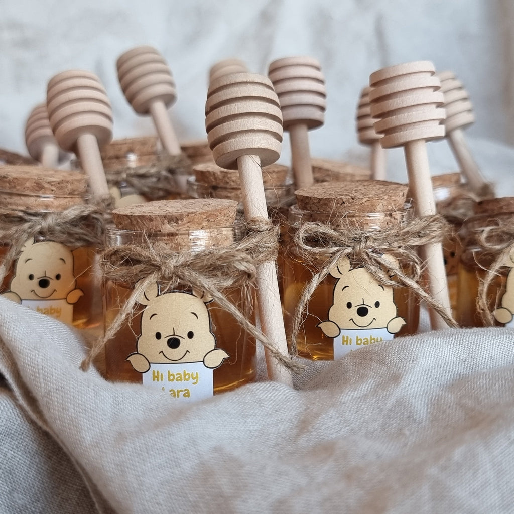 Honingpotje groot met sticker