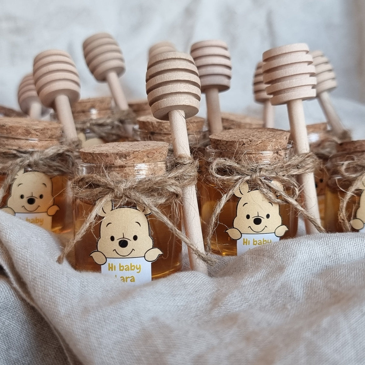 Honingpotje groot met sticker