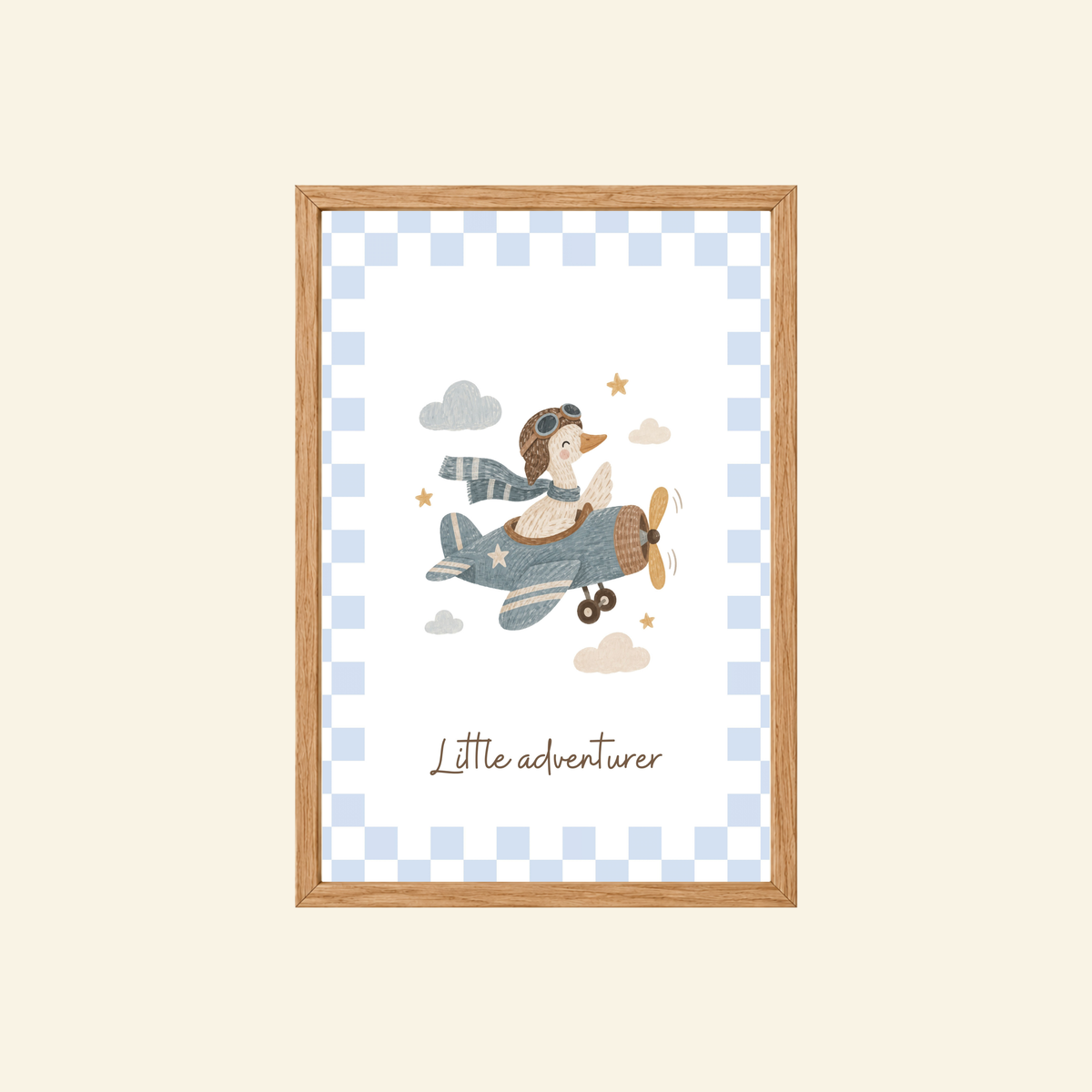 Poster goose in helikopter