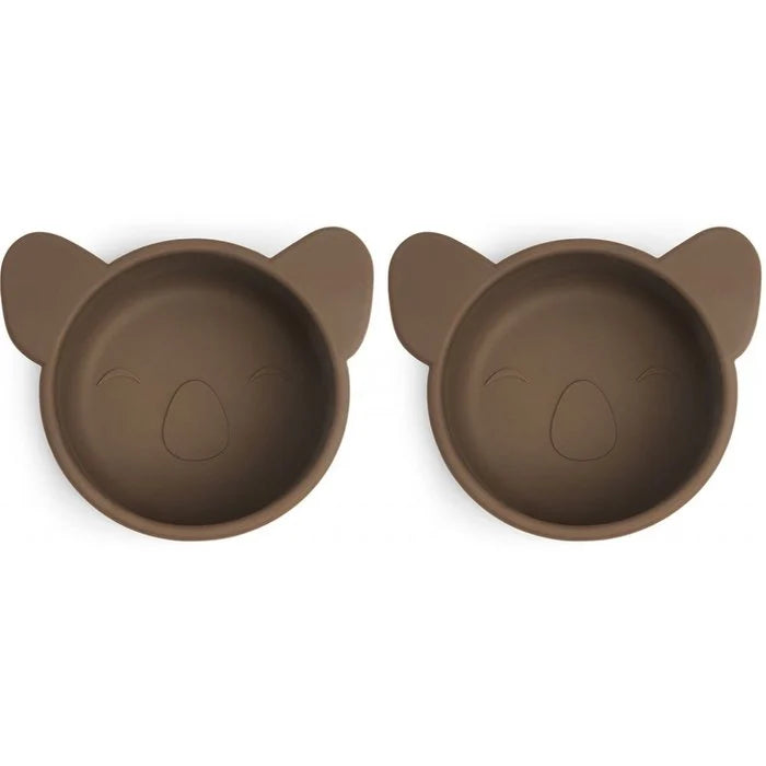 Rosa siliconen snackbakje klein 2-pack