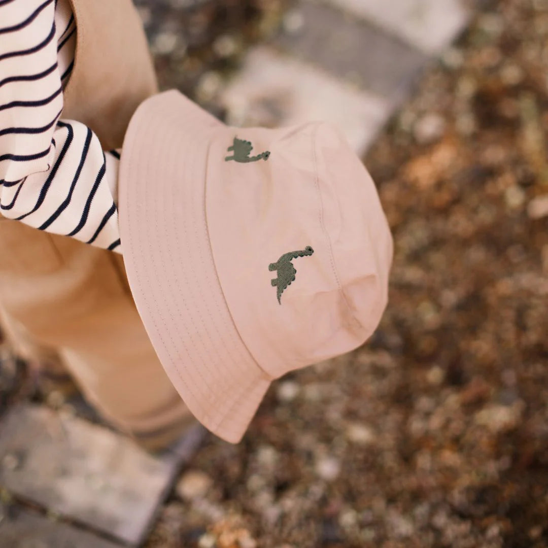 Alpha vissershoedje beige dino