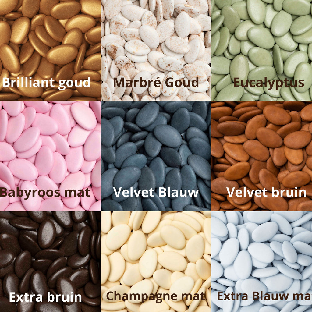Glazenpot met chocoladeboontjes